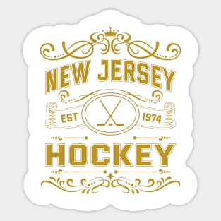 Vintage New Jersey Hockey Sticker